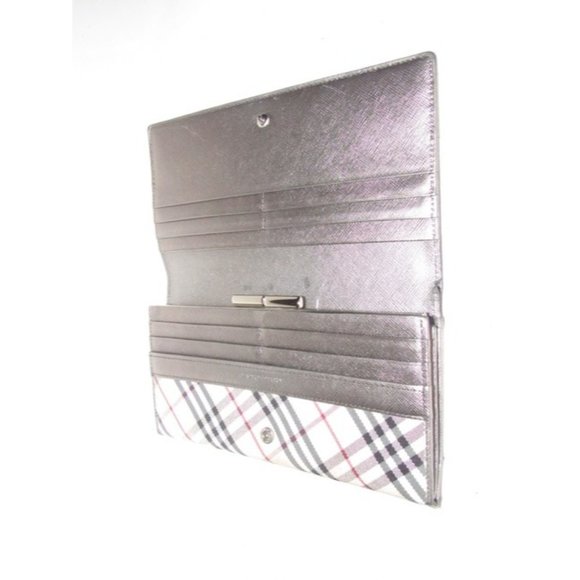 Burberry Nova Check & Pewter Leather XL Wallet - Picture 3 of 12